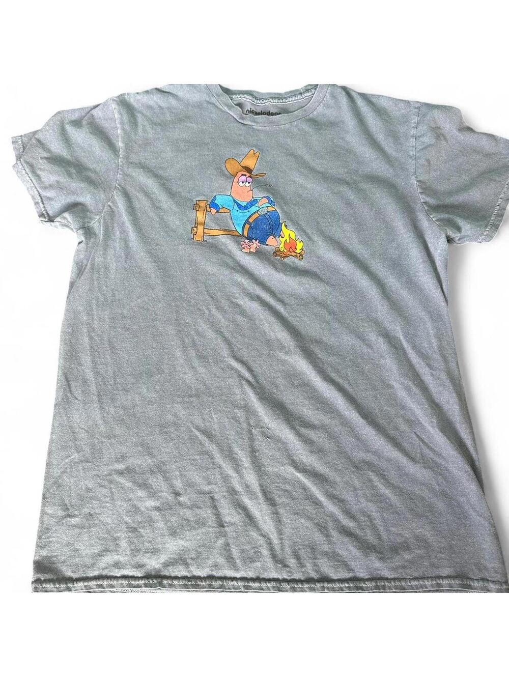 Nickelodeon Spongebob & Patrick Cowboy T-Shirt (M)